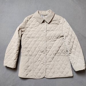 Quilted Jacket Fall / Spring Chore Style Quilted Jacket Petite Sz 7/8